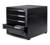 HAN 1505-13 Drawer Box with 5 Closed Drawer - Black