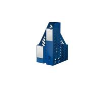 HAN 1600-14, KLASSIK magazine file. Classic, contemporary design, functional, high-quality and trendy, with label, pack of 2, blue