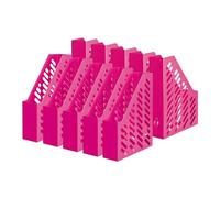 HAN 1601-56, KLASSIK magazine file. Classic, contemporary design, functional, high-quality and trendy, pack of ten, Trend Colour pink