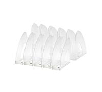 HAN 1611-23, TWIN magazine file, translucent. Stylish, modern, stable and functional, pack of ten, translucent clear