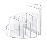 HAN 17460-23, RONDO Desk tidy. Elegant, glossy, premium quality with 9 compartments, transparent crystal-clear