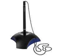 HAN 1751-34, DELTA pen holder. Attractive, elegant and stylish. Premium quality with extra long chain, black-blue