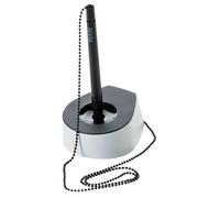 HAN 1770-31, SALSA Pen holder. Elegant, stylish and with robust metal chain, black/light-grey - various colours to choose from