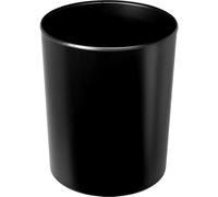 HAN 1814-S-13, Safety waste bin flame-retardant. With ALUMINIUM insert, fire-resistant, safe, elegant, premium quality, 13 litres, black