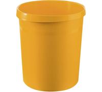 HAN 18190-15 Waste Paper Basket GRIP 18L Polypropylene Yellow