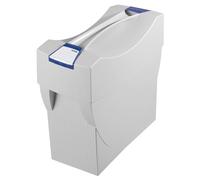HAN 1901-11, Suspension file box SWING-PLUS with lid. The mobile office. Innovative design for 20 suspension files, integrated holder, light-grey