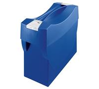 HAN 1901-14, Suspension file box SWING-PLUS with lid. The mobile office. Innovative design for 20 suspension files, integrated holder, blue