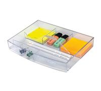 HAN 1x Drawer Insert Transparent-Crystal Clear 23 Drawers 6 compartments | Made in Germany, 6 compartments, drawer insert, handle, drawer box accessories, utensil insert, inner insert, office, table