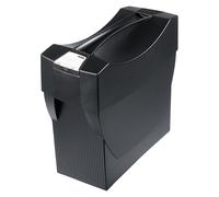 HAN 1x Hanging File Box SWING-PLUS KARMA black 20 hanging files Labeling | Made in Germany, DIN A4, recycled plastic, 20 hanging files, with lid, 397x154x347 mm, mobile storage, file box