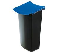 HAN 1x MONDO waste bin insert, black-blue, 3 liters, with lid, 158x124x284 mm