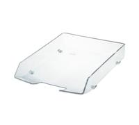 HAN 1x WAVE EXCLUSIV letter tray, transparent, crystal clear, high-gloss, A4/C4