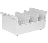 HAN 855-0-11, Suspendable box A5 landscape, for 1,000 cards, with 2 support plates, light-grey
