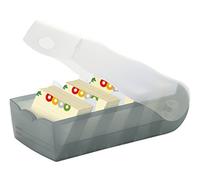 HAN 998-693, CROCO Flashcard Index Box. For learning vocabulary in an ingeniously simple way, A8, translucent grey