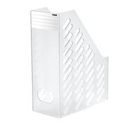 Han Brillant XXL 115 x 248 x 145/ 320mm A4 - C4 Size Magazine File with Label - Translucent/ Clear