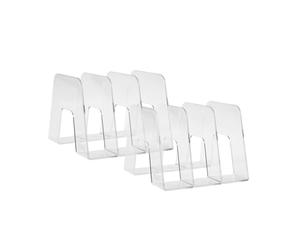 HAN Catalogue File Sorter - Set of 2, Design Icon for the Modern Environment, Practical Catalogue Collector with 3 Compartments, Transparent, Crystal Clear, 16200-23