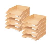 HAN Classic Letter Tray, Pack of 10, Modern, Stackable Shelf in Fresh Design up to A4/C4 Format, 1027-X-881, Pastel Orange