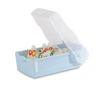 HAN Croco flashcard Box, Easy to Learn Vocabulary with 5-Compartment Learning System, DIN A7 Index Box for 900 Cards, Including 5 Support Plates + 100 flashcards, Index Box, Learning Box, 997-884,