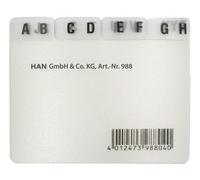 Han Index A - Z Index Card Box A8 Landscape Set 12 Pieces - Boxes and Cabinets/Clear