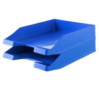 HAN 10278-16, Letter tray KARMA. The environmentally-friendly letter tray, awarded with the eco-label: THE BLUE ANGEL, 100% recycled material, pack of ten, eco-blue
