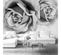 HAN MAN XIU 3D Wallpaper for Cement Walls Gray Large Petal wall Painting Living Room Sofa Background Home Decoration wall Art