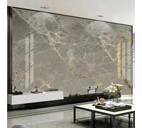 HAN MAN XIU 3D Wallpaper Gold-Gray Marble wall Painting Living Room Sofa Background Home Decoration wall Art