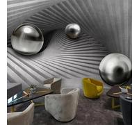 HAN MAN XIU 3D Wallpaper Gray Spherical wall Painting Living Room Sofa Background Home Decoration wall Art