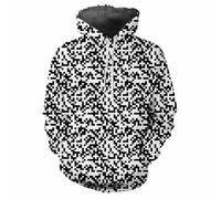 HAN MAN XIU Camouflage Print Hooded Sweatshirt for Boys and Girls - Relaxed Fit Long Sleeve Top