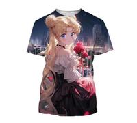 HAN MAN XIU Cartoon American Minion Warrior 3D Printed T-shirt Summer Boys and Girls Casual Loose Round Neck Short Sleeve Top