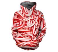 HAN MAN XIU Funky Colourful Candy 3D Printed Gummy Hoodie Boys Girls Personalised Long Sleeve Streetwear Sweatshirt