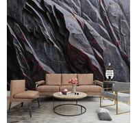 HAN MAN XIU Mural, 3D Living Room Wallpaper, Relief, Rock Stone Pattern, wall Covering, Bedroom wall Art Decoration
