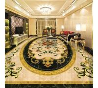HAN MAN XIU Self-Adhesive 3D Floor Tile Sticker, Retro Marble Embossed Pattern, Bedroom and Bathroom Art Decorative Mural