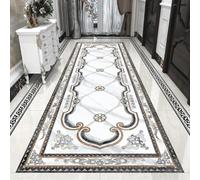 HAN MAN XIU Self-Adhesive 3D Mural for Floor Tiles, Classic White Marble, Artistic Decorative Mural for Bedroom and Bathroom