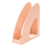 HAN Re-Loop Magazine File - Pack of 6, Say Yes to 100% Recycled Magazine Rack, Standing Folder, Modern, Young Design for DIN A4/C4 Documents, 76 x 239 x 256 mm, 16218-881, Pastel Orange
