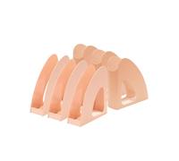 HAN Re-Loop Magazine File - Pack of 6, Say Yes to 100% Recycled Modern Young Design for DIN A4/C4 Documents, Pastel Orange, 16218-881