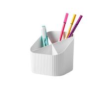 HAN Re-X-Loop Desk Quiver - say yes to 100% Recycled Modern Young Design for All Desk Utensils, White, 17238-912
