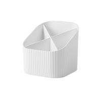 HAN Re-X-Loop Desk Quiver - say yes to 100% Recycled Modern Young Design for All Desk Utensils, White, 17238-912