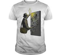 Han Solo Indiana Jones Mash Up t-Shirt Fashion 100% Cotton Brand Cotton Shirt Style Cool Shirts Harajuku Grey
