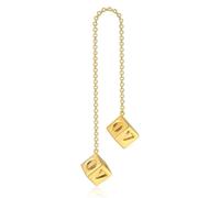 Han Solo Lucky Charm Dice Bracelet, Gold Plated Alloy Han Solo Dice for Cosplay, Star Wars Car Accessories Jewelry, Rearview Mirror Decoration or Gift for Men Fans Collectors