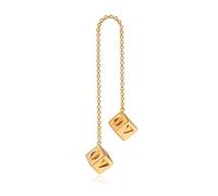 Han Solo Lucky Dice,Biggest and High Hardness Sabacc Gold Dice Keychain (Copper), Copper Gold Chain, One size