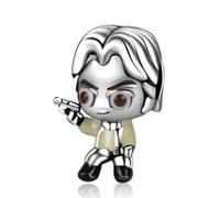 Han Star and Wars Charm 925 Sterling Silver Compatible with Pandora Charms, Trollbeads, Chamilia, Biagi and Many Other UK Charm Bracelets.