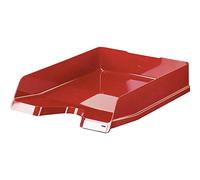 HAN Viva Letter Tray DIN A4 / C4, Stackable, with Clip, High-Gloss, Red