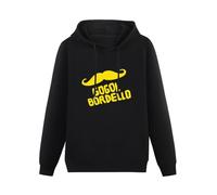 HAN XIANYAN Gogol Bordello Punk Rock Vintage Men Black Cotton Hoodies Print Unisex Sweatshirts XXL