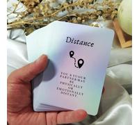 Han Yu Bowen Love Oracle Cards,Tarot Cards for Beginners Twin Flame Oracle Cards, Tarot Cards Decks with Meanings on Them Soulmate to Romantic Relationships(3.42“ × 4.72")