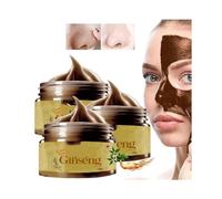 Hana Ginseng Peel off Face Mask,Ginseng Mask,Hana Ginseng Mask, Korean Ginseng Peel off Face Mask, Herbal Refining Peel-Off Facial Mask, Ginseng Face Mask for Exfoliate Shrink Pores (3PC)