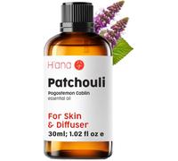 H'ana Patchouli Essential Oil for Skin, Diffuser, 30ml | Undiluted Patchouli Oil for Grounding Meditation Diffuser Blends, Natural Perfume & DIY Hair Oil Blends