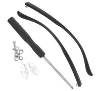 HANABASS 1 Pair Eyeglasses Legs Parts Glasses Repairing Kit Tr90 Material Matte Finish Black Stylish Replacement Glasses Legs Secure Fit Durability for Personal Use