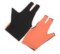 HANABASS 1 Pair Three Finger Billiard Gloves for Men Women Breathable Comfortable Snooker Gloves for Pool and Table Games Durable Elastic for Enhanced Grip Reusable Sports Accessories