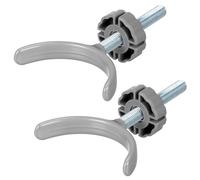 HANABASS 1 Pcs Banister Gate Adaptors U-Shaped Guardrail Holder Alloy Material Safe Y-Shaped Design Baby Gate Replacement Parts Extensions for Children and Pets Random Style