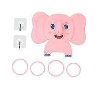 HANABASS 1 set Cartoon Elephant Ring Toss Game Interactive Educational for Promotes Hand Eye Coordination Safe Durable for Parent Playtime Pink