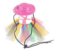 HANABASS 1 Set Cute Hamster Costume Set Adorable Pet Hat and Tutu Dress for Small Animals for Halloween Cosplay Parties and Festivals Soft and Safe Material for Guinea Pigs Hedgehogs and